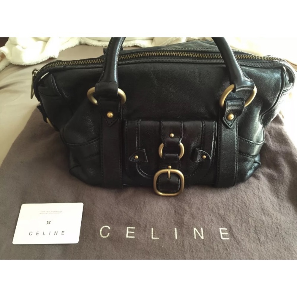 Black Celine brass handbag